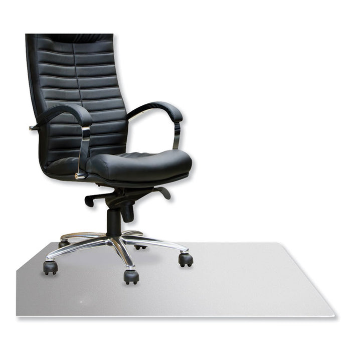 Cleartex MegaMat Heavy-Duty Polycarbonate Mat for Hard Floor/All Carpet, 46 x 53, Clear