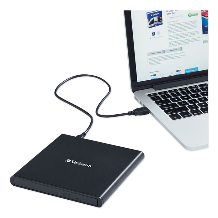 External Slimline CD/DVD Writer, 8X DVD Write Speed/24X CD Write Speed