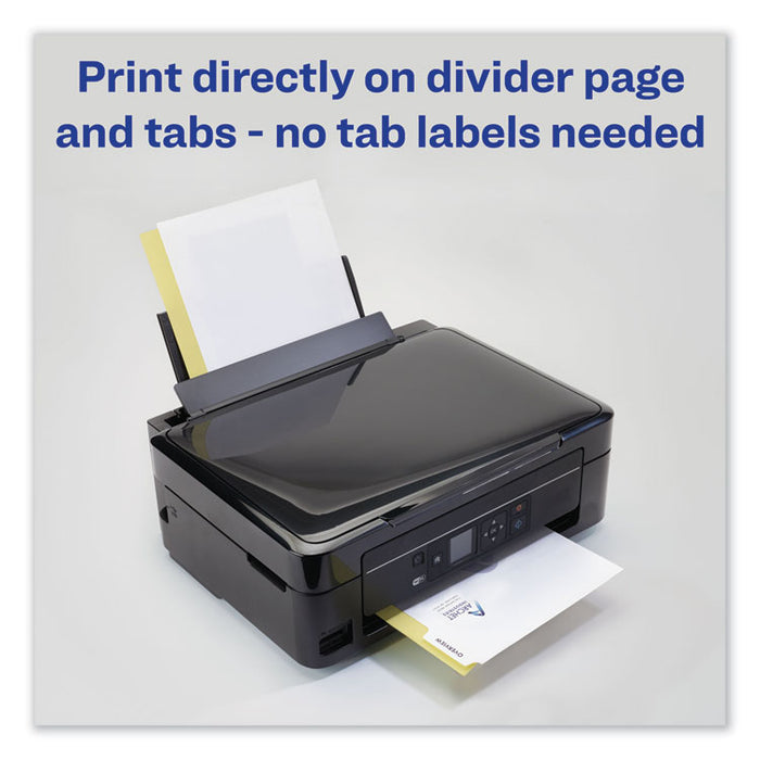 Customizable Print-On Dividers, 8-Tab, Letter