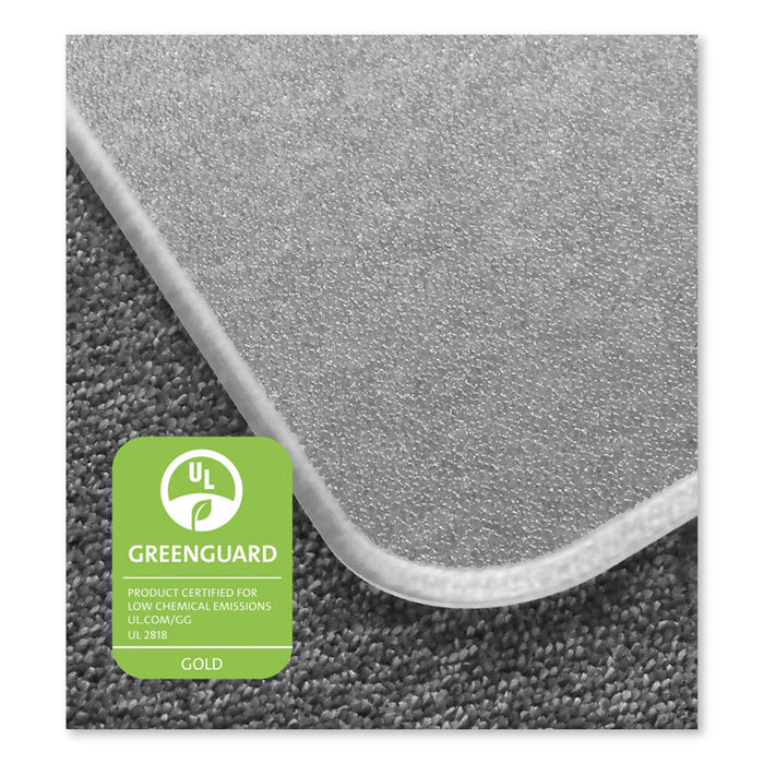 Cleartex MegaMat Heavy-Duty Polycarbonate Mat for Hard Floor/All Carpet, 46 x 53, Clear