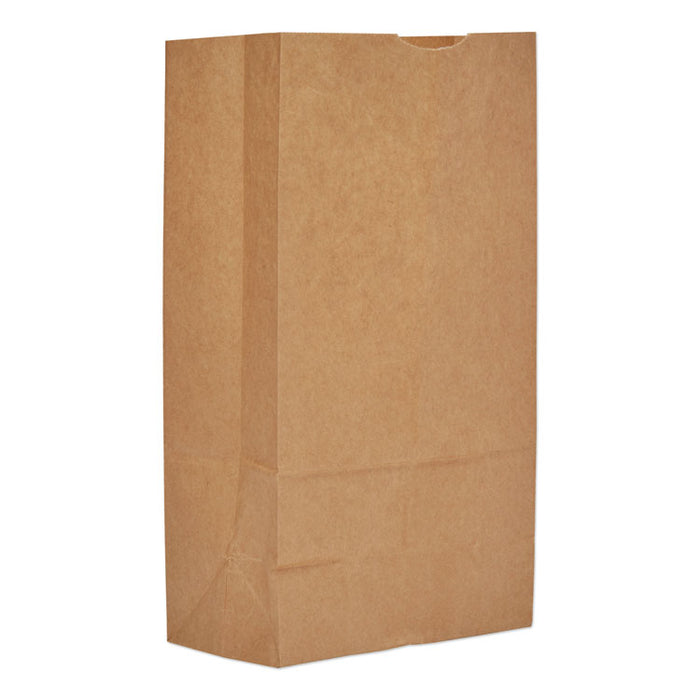 Grocery Paper Bags, 50 lbs Capacity, #12, 7"w x 4.38"d x 13.75"h, Kraft, 500 Bags