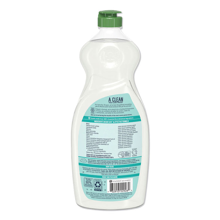 Natural Dishwashing Liquid, Ultra Power Plus, Fresh Citrus, 22 oz Bottle, 12/CT