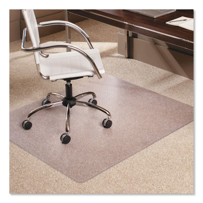 EverLife Moderate Use Chair Mat for Low Pile Carpet, Rectangular, 46" x 60", Clear