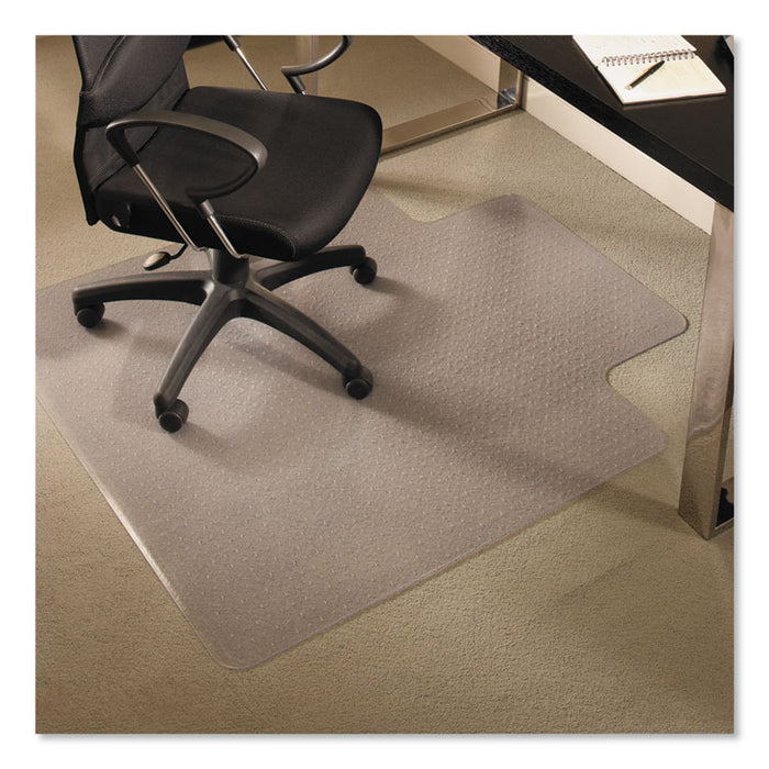 EverLife Chair Mats for Medium Pile Carpet with Lip, 45 x 53, Clear