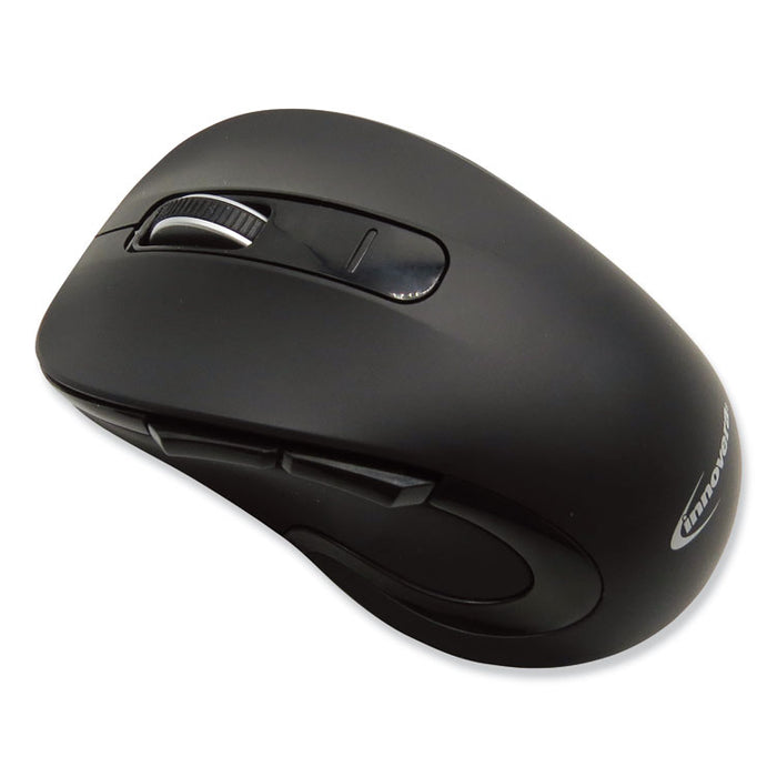 Mid-Size Wireless Optical Mouse with Micro USB, 2.4 GHz Frequency/32 ft Wireless Range, Right Hand Use, Black