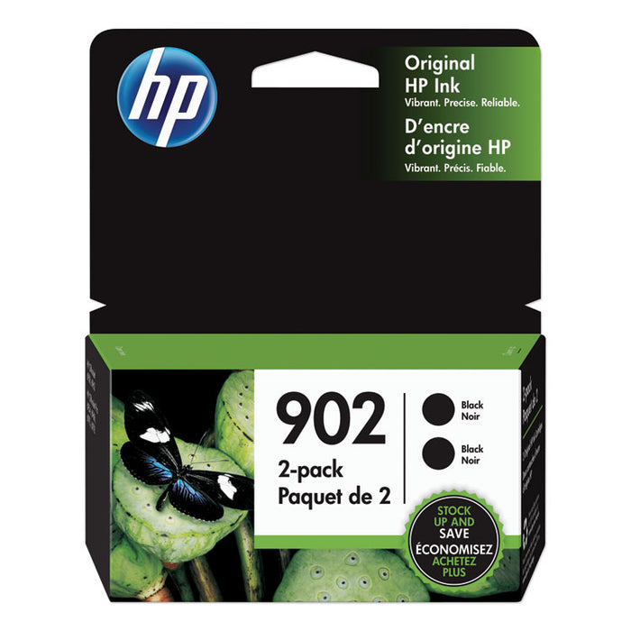 HP 902, (3YN96AN) 2-Pack Black Original Ink Cartridge