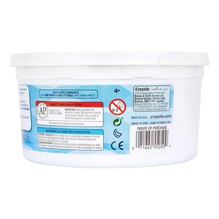 Air-Dry Clay,White,  2.5 lbs