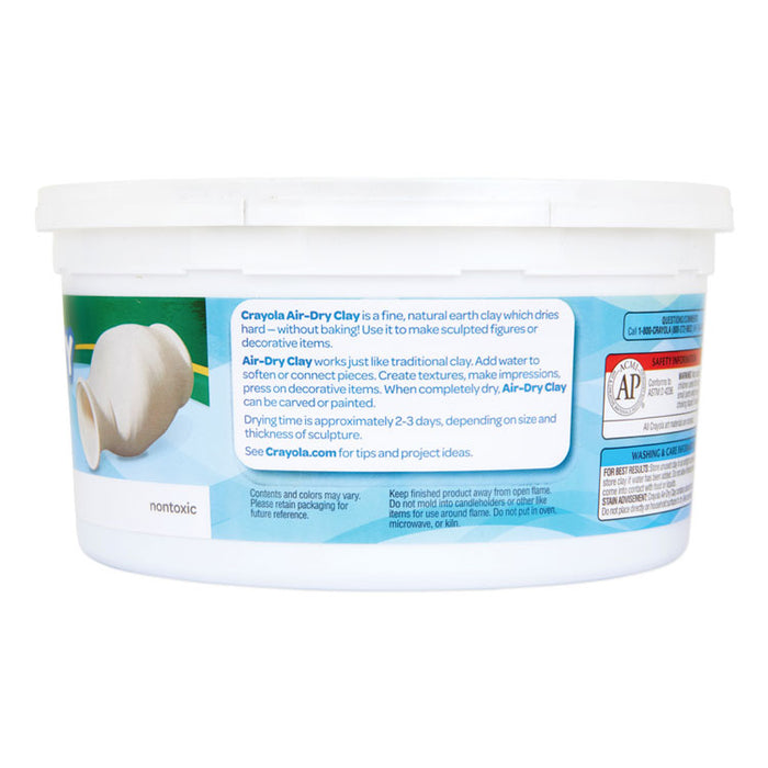 Air-Dry Clay,White,  2.5 lbs