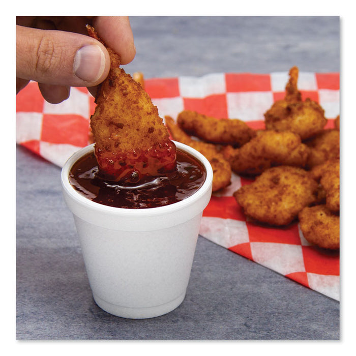 Foam Drink Cups, 4 oz, 50/Bag, 20 Bags/Carton