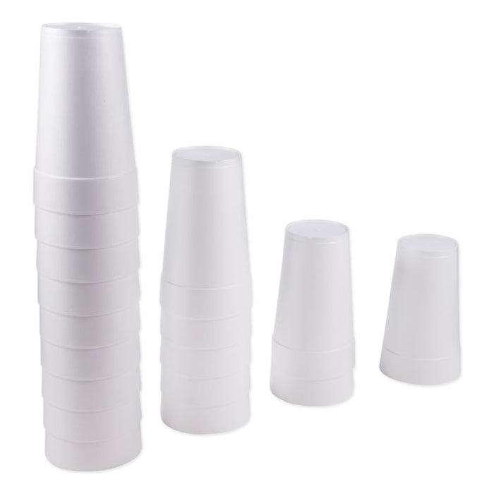 Foam Drink Cups, 44 oz., Hot/Cold, White, 20/Bag