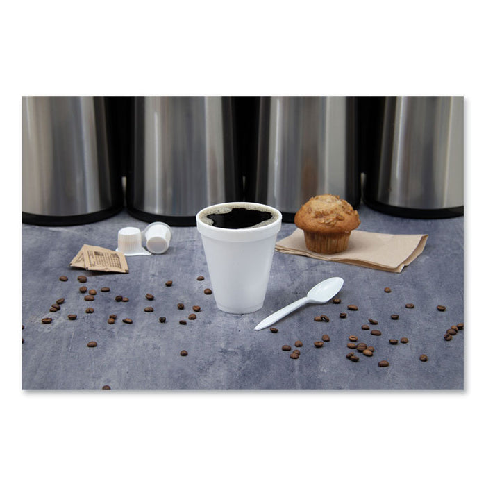 Foam Drink Cups, 12 oz, White, 1,000/Carton