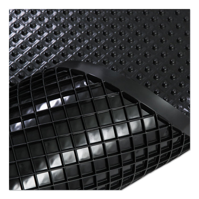 Feel Good Anti-Fatigue Floor Mat, Continuous Runner, 35 x 60, Black