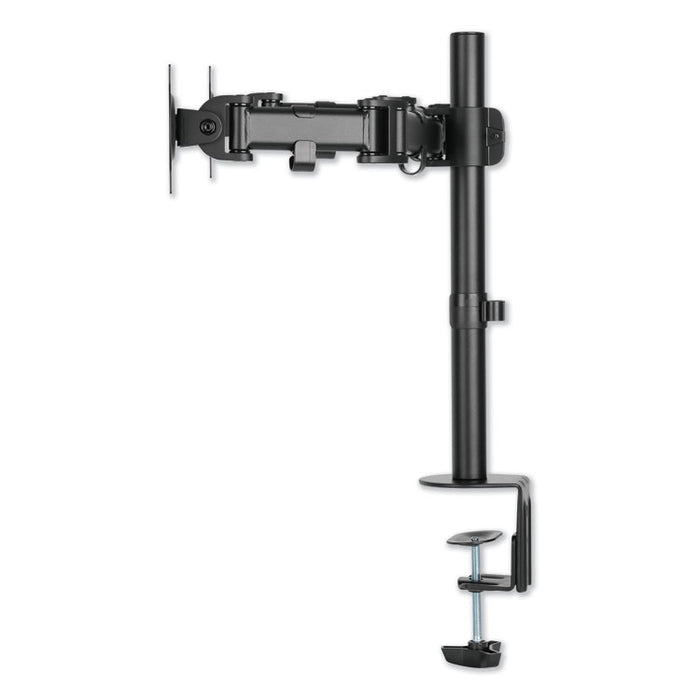 AdaptivErgo Pole-Mounted Monitor Arm, Dual Monitor up to 30", Black