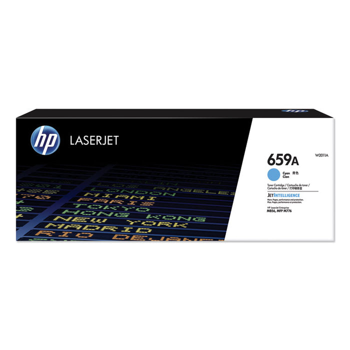 HP 659A, (W2011A) Cyan Original LaserJet Toner Cartridge