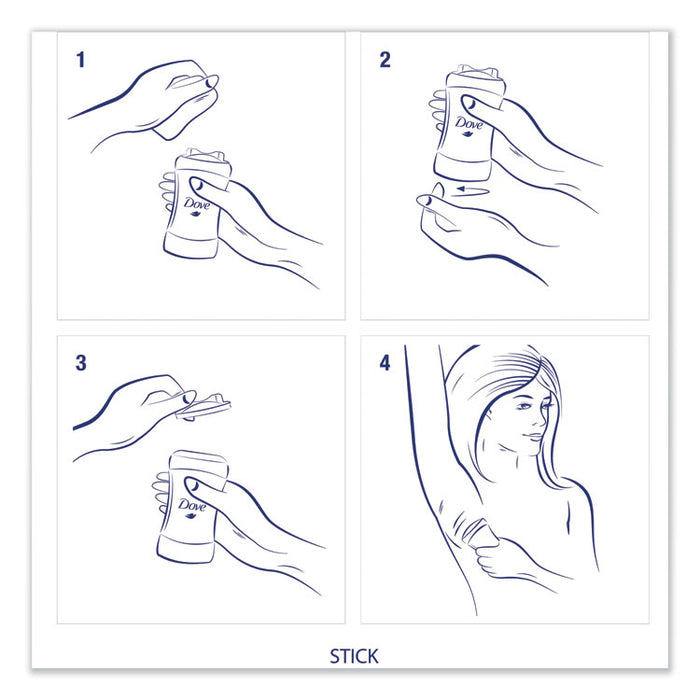 Invisible Solid Antiperspirant Deodorant, Original, 2.6 oz Deodorant Stick, 6/CT