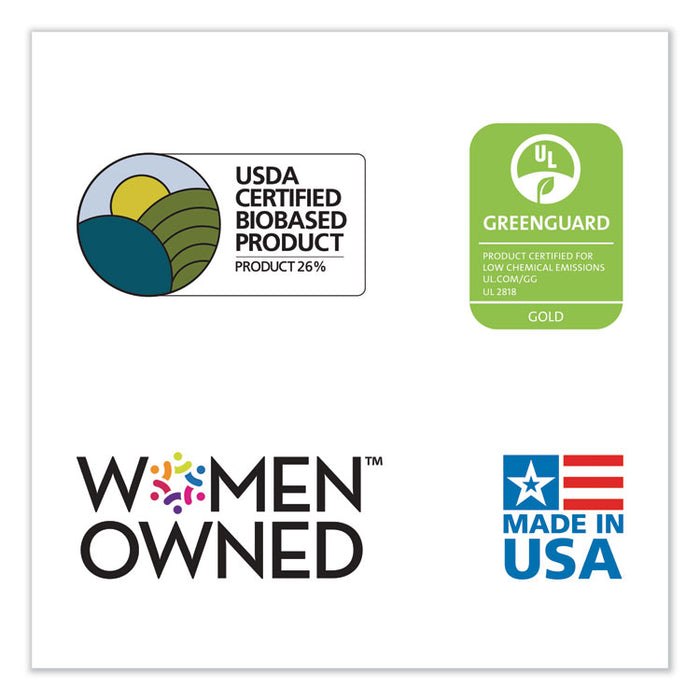 Natural Origins Chair Mat with Lip For Carpet, 45 x 53, Clear