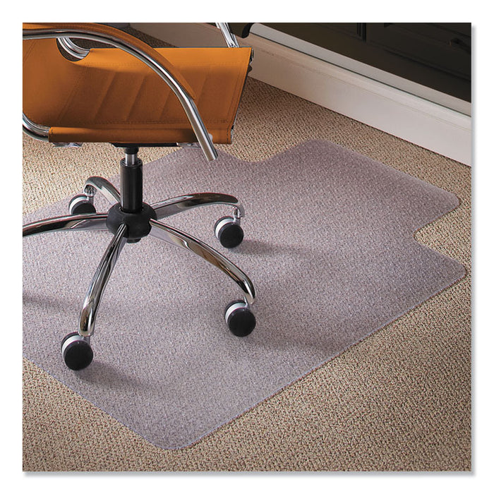 Natural Origins Chair Mat with Lip For Carpet, 45 x 53, Clear
