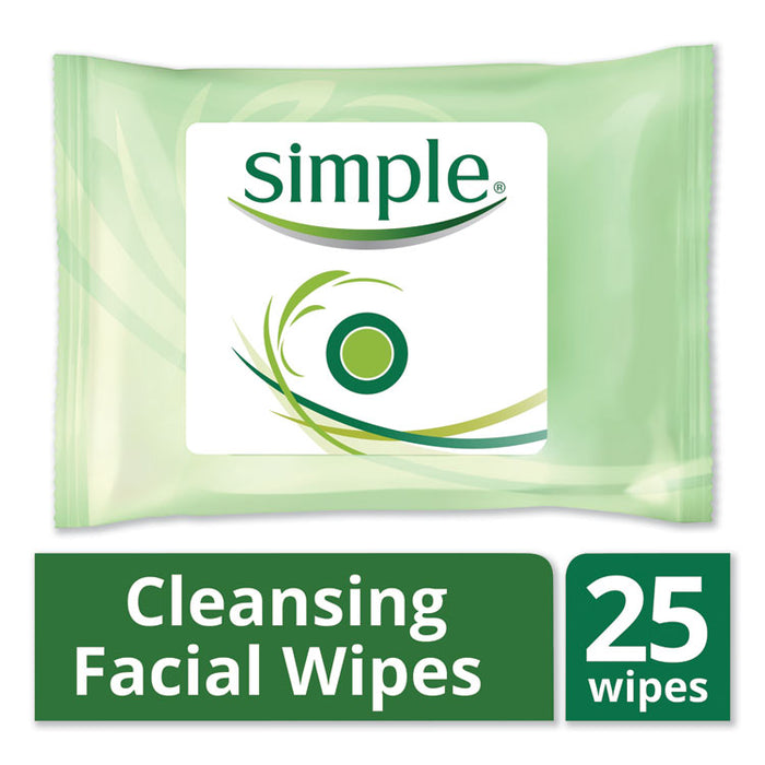 Eye And Skin Care, Facial Wipes, 25/Pack