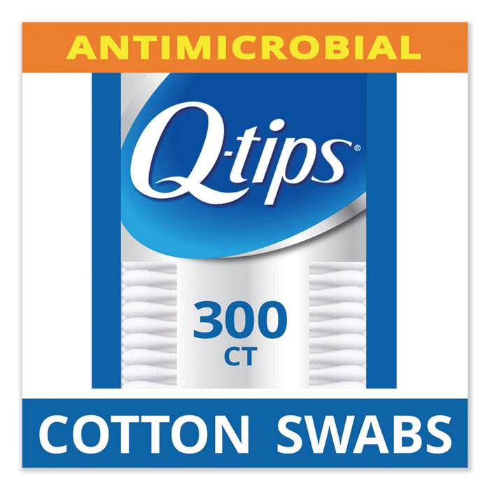 Cotton Swabs, Antibacterial, 300/Pack, 12/Carton