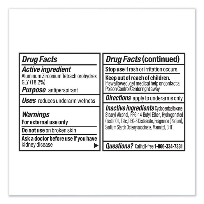 Men Dry Protection Anti-Perspirant, Cool Rush, 1/2 oz