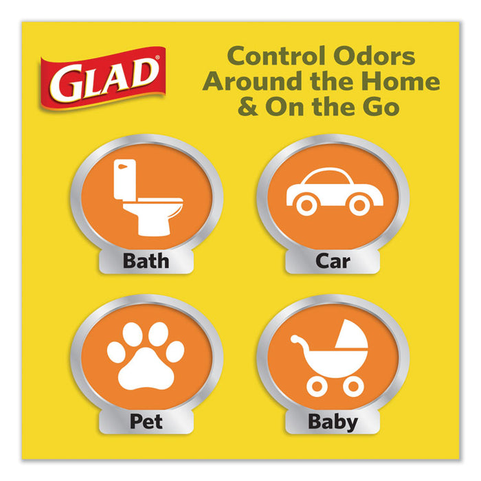 OdorShield Medium Quick-Tie Trash Bags, 8 gal, 0.57 mil, 21.63" x 23", White, 26/Box