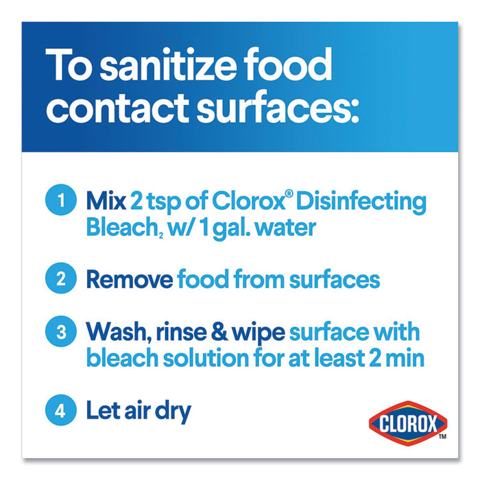 Regular Bleach with CloroMax Technology, 30 oz Bottle, 12/Carton