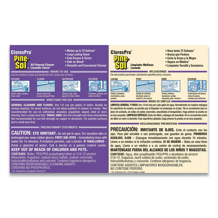 All Purpose Cleaner, Lavender Clean, 144 oz Bottle