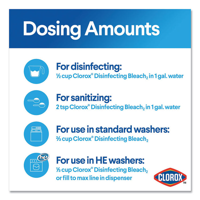 Regular Bleach with CloroMax Technology, 30 oz Bottle, 12/Carton