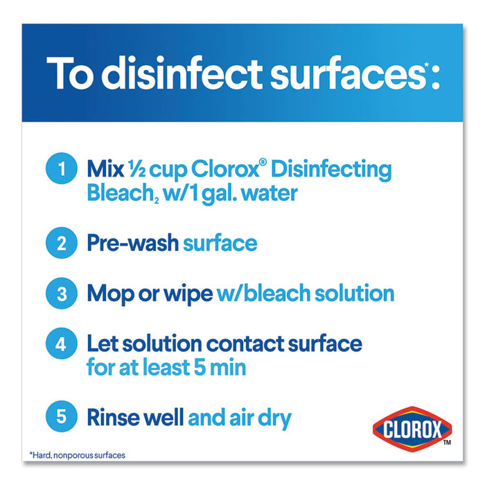 Regular Bleach with CloroMax Technology, 30 oz Bottle, 12/Carton