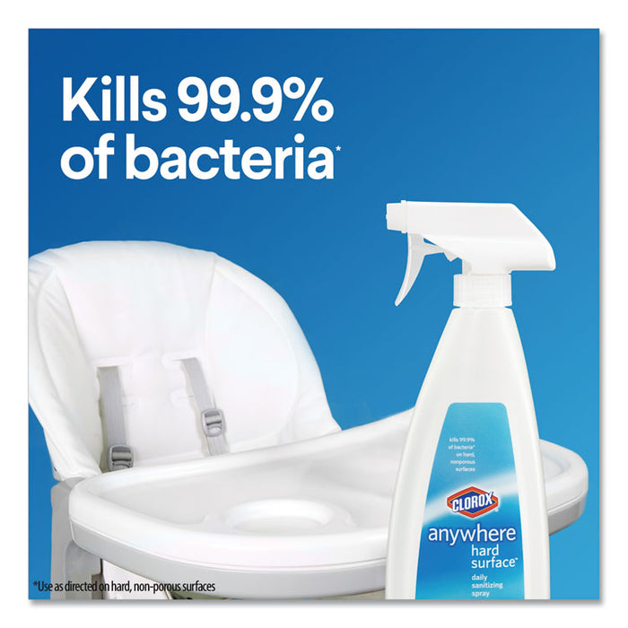 Anywhere Hard Surface Sanitizing Spray, 22oz Spray Bottle, 9/Carton