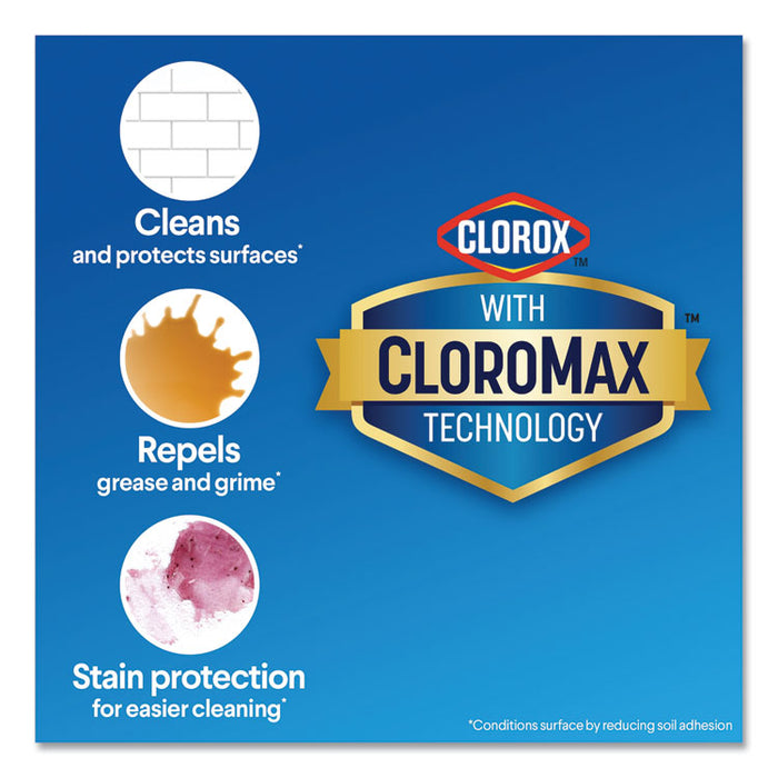 Bleach with CloroMax Technology, Clean Linen Scent, 64 oz Bottle, 8/Carton
