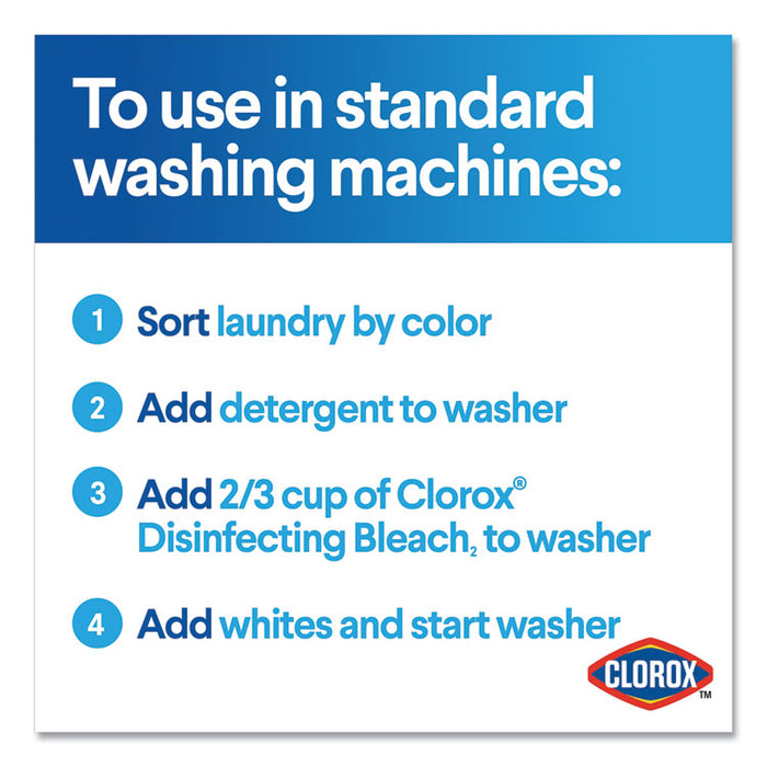 Regular Bleach with CloroMax Technology, 121 oz Bottle, 3/Carton