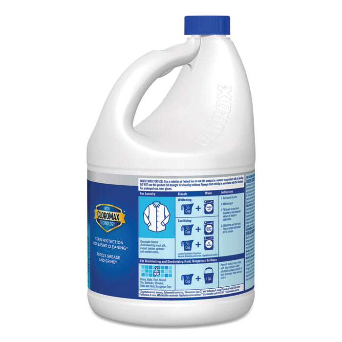 Regular Bleach with CloroMax Technology, 121 oz Bottle, 3/Carton