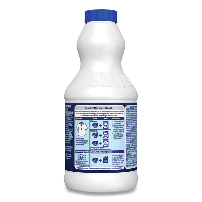 Regular Bleach with CloroMax Technology, 30 oz Bottle, 12/Carton