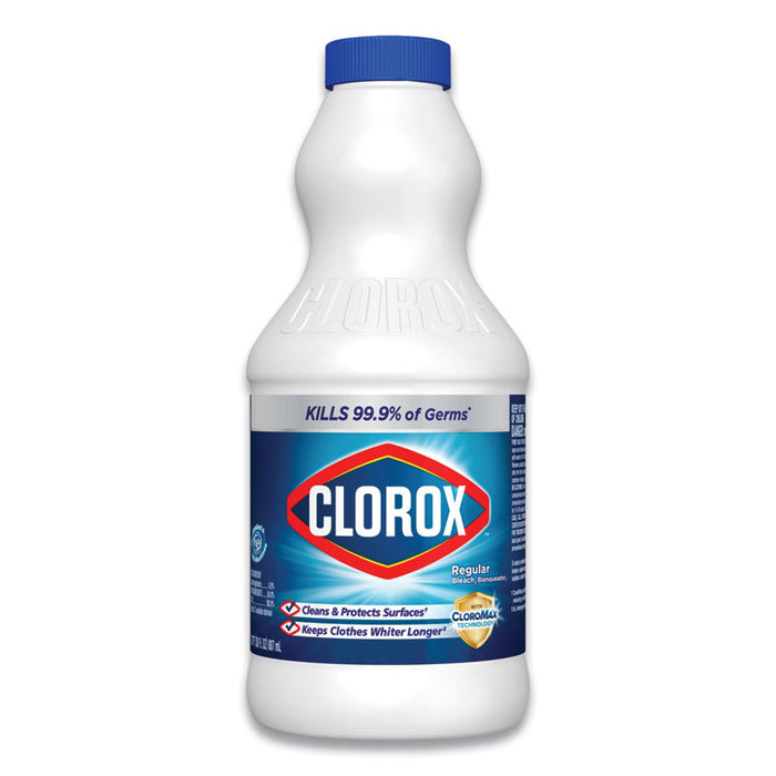 Regular Bleach with CloroMax Technology, 30 oz Bottle, 12/Carton