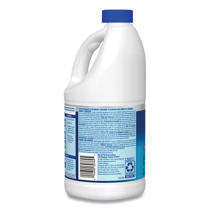 Regular Bleach with CloroMax Technology, 64 oz Bottle, 8/Carton