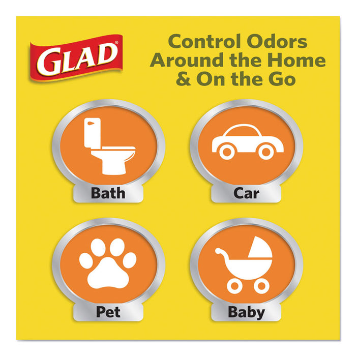 OdorShield Quick-Tie Small Trash Bags, 4 gal, 0.5 mil, 8" x 18", White, 156/Carton