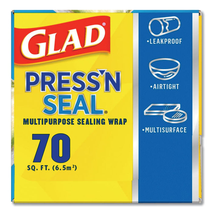 Press'n Seal Food Plastic Wrap, 70 Square Foot Roll, 12 Rolls/Carton