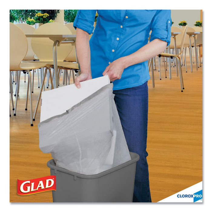 Tall Kitchen Drawstring Trash Bags, 13 gal, 0.72 mil, 24" x 27.38", Gray, 400/Carton