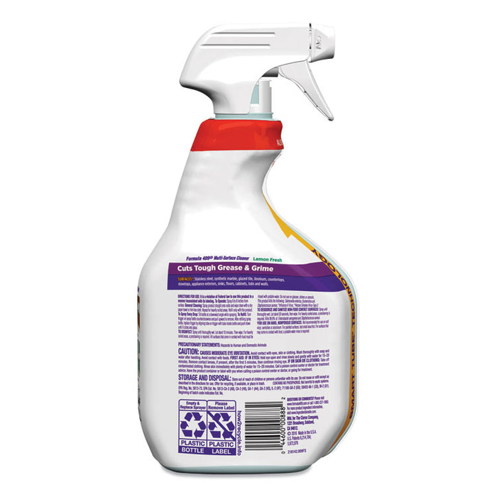 Multi-Surface Cleaner, Lemon, 32 oz Spray Bottle, 9/Carton