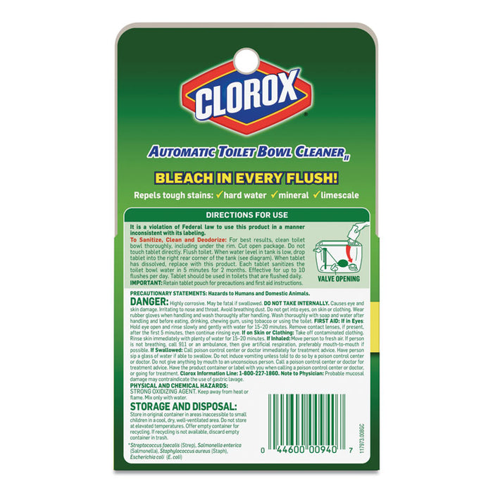 Automatic Toilet Bowl Cleaner, 3.5 oz Tablet, 12/Carton