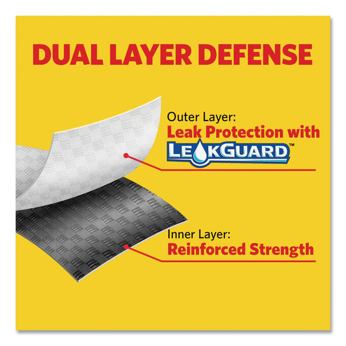 OdorShield Tall Kitchen Drawstring Bags, 13 gal, 0.78 mil, 24" x 27.38", White, 240/Carton