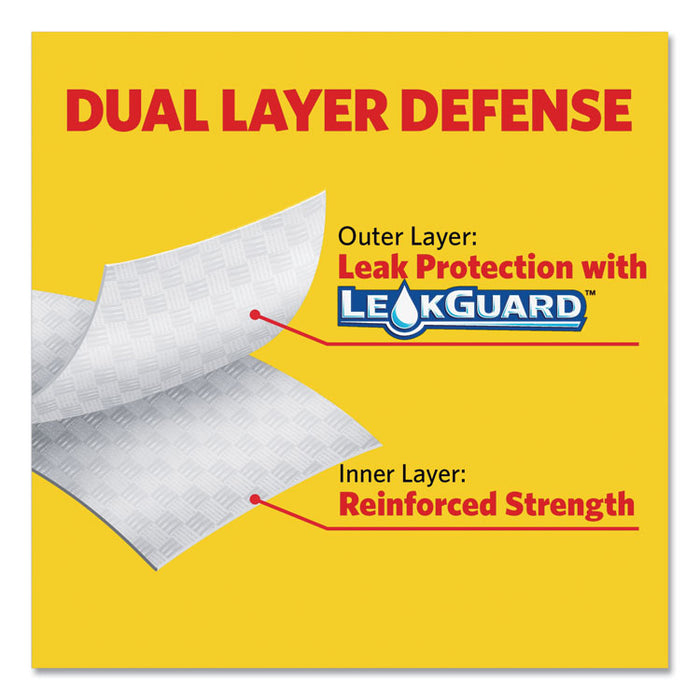 OdorShield Tall Kitchen Drawstring Bags, 13 gal, 0.95 mil, 24" x 27.38", White, 240/Carton