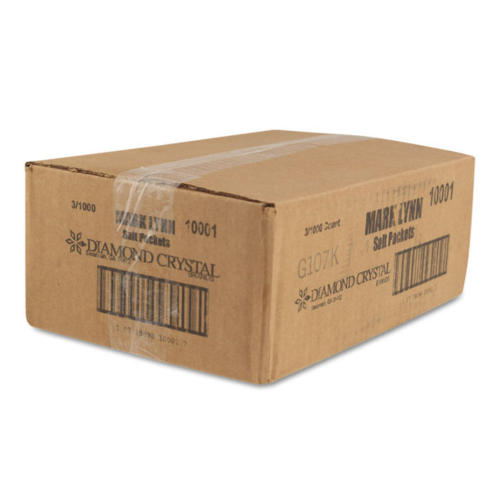 Salt Packets, 0.75 grams, 1,000 Packets/Box, 3 Boxes/Carton