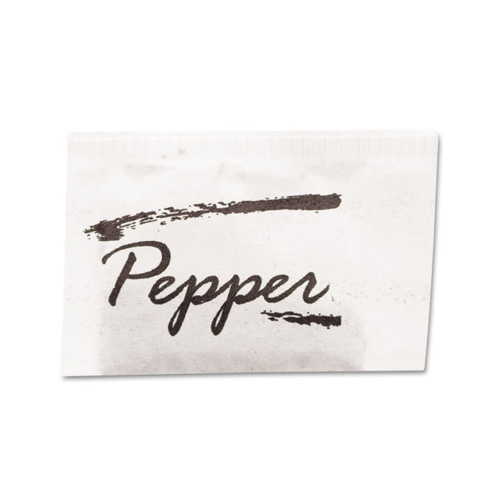 Pepper Packets, 0.1 grams, 1,000 Packets/Box, 3 Boxes/Carton