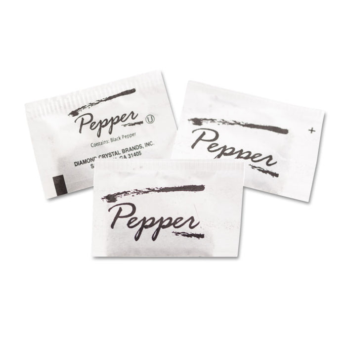 Pepper Packets, 0.1 grams, 1,000 Packets/Box, 3 Boxes/Carton