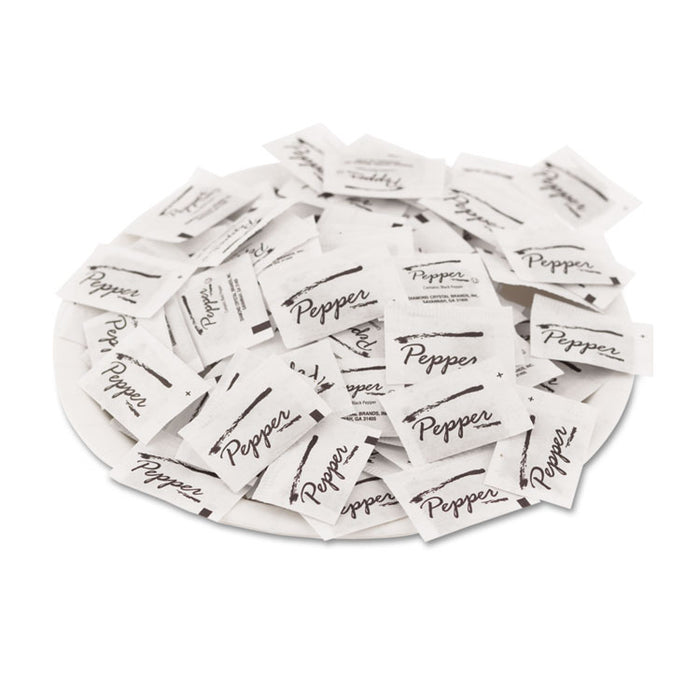 Pepper Packets, 0.1 grams, 1,000 Packets/Box, 3 Boxes/Carton