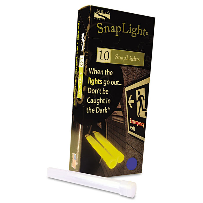Snaplights, 6"l x 3/4"w, Blue, 10/Box