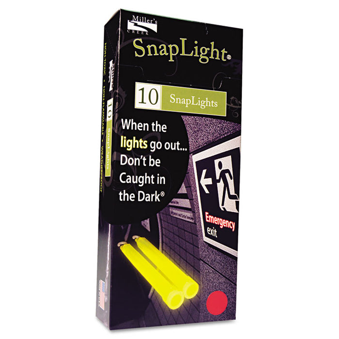 Snaplights, 6"l x 3/4"w, Red, 10/Box