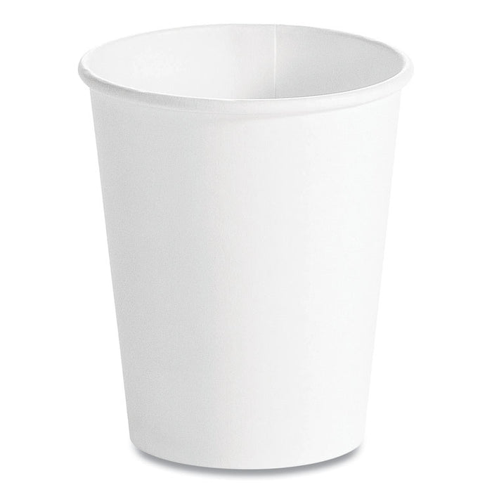 Single Wall Hot Cups, 16 oz, White, 1,000/Carton